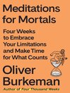 Cover image for Meditations for Mortals